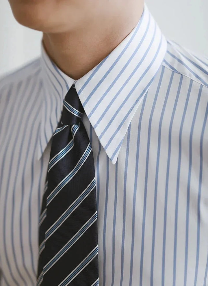 Chemise italienne business slim fit à rayures