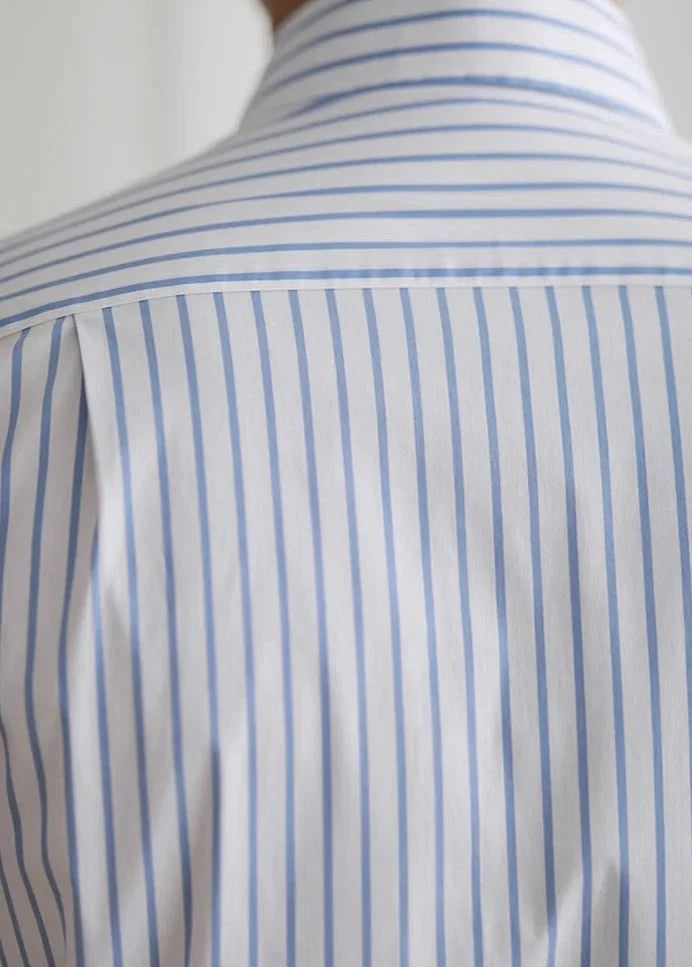 Chemise italienne business slim fit à rayures