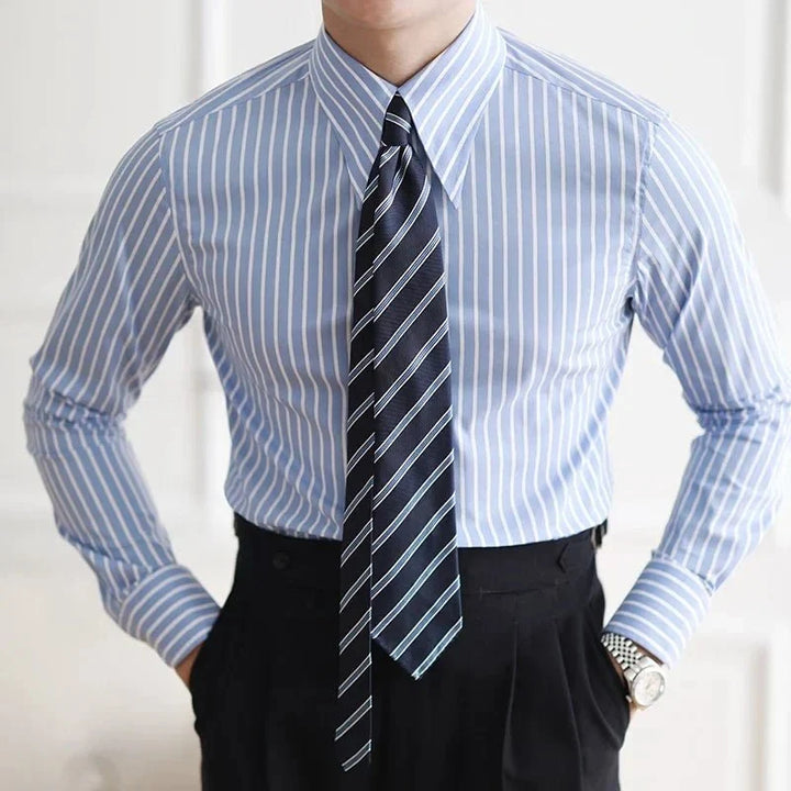 Chemise italienne business slim fit à rayures