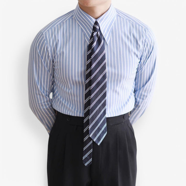 Chemise italienne business slim fit à rayures