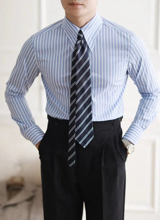 Chemise italienne business slim fit à rayures