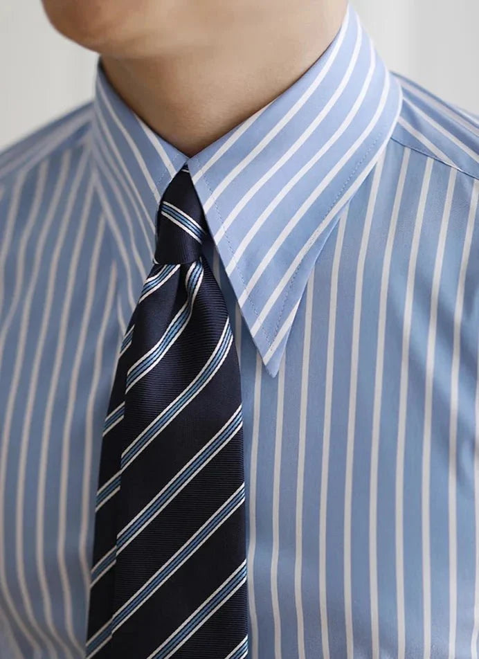 Chemise italienne business slim fit à rayures
