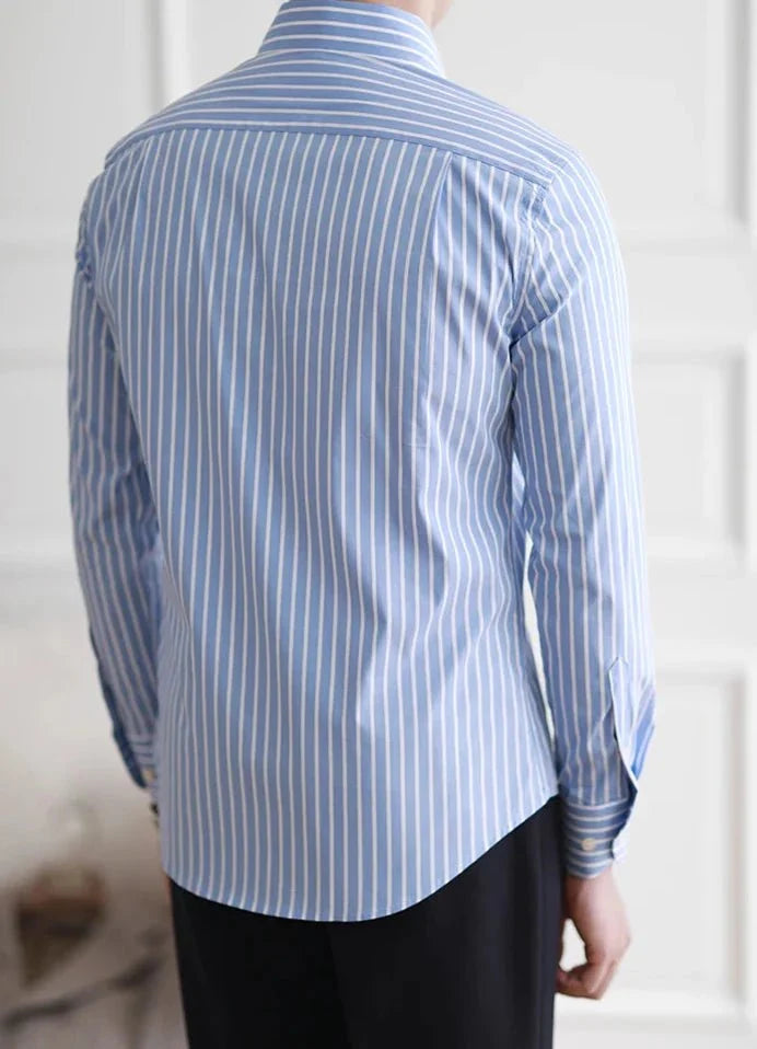 Chemise italienne business slim fit à rayures