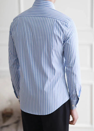 Chemise italienne business slim fit à rayures