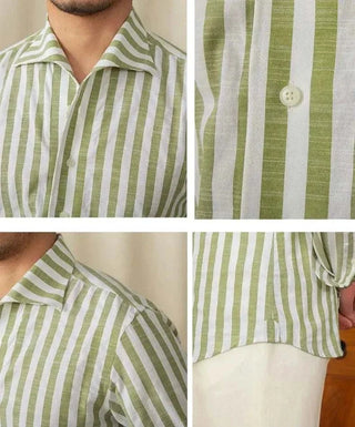 Chemise business blanche rayée pour l’été