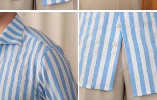 Chemise business blanche rayée pour l’été