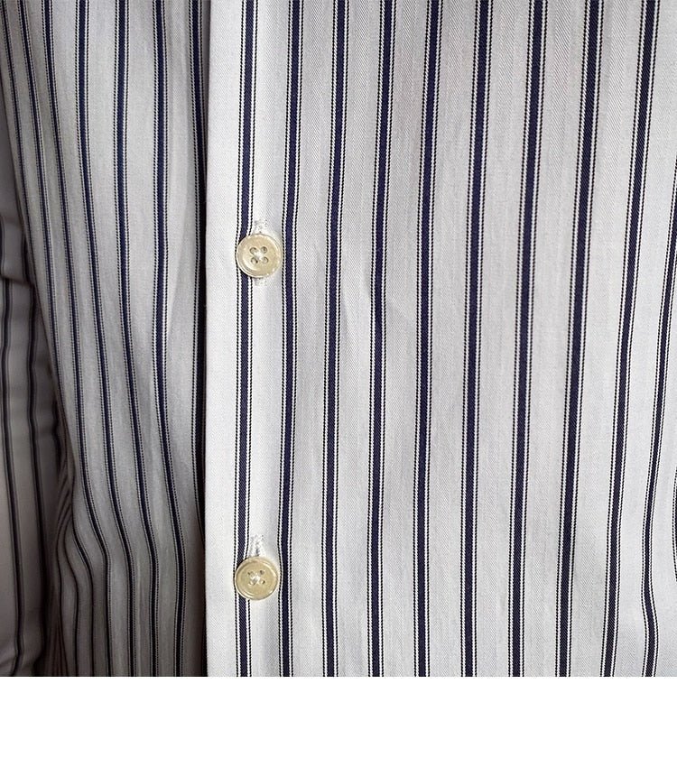 Chemise rétro décontractée à rayures