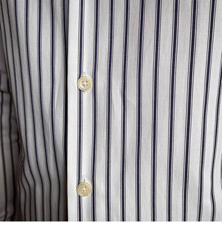 Chemise rétro décontractée à rayures