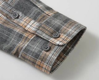 Casual overhemd met lange mouwen en geruit patroon