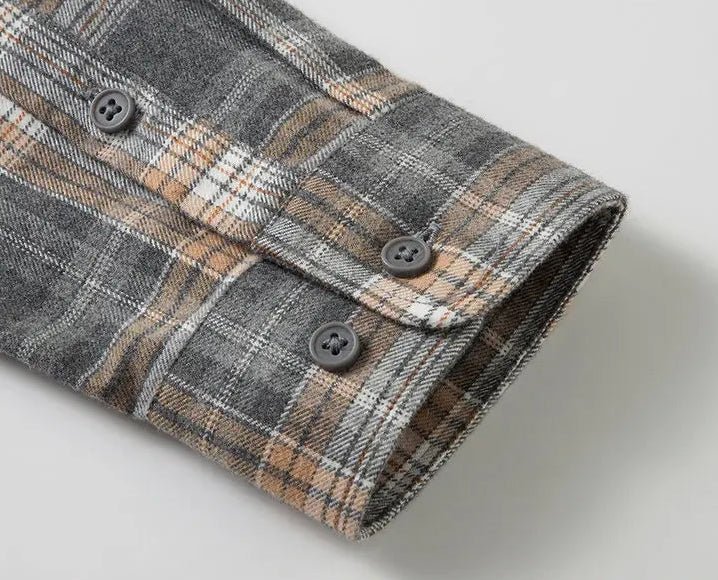 Casual overhemd met lange mouwen en geruit patroon