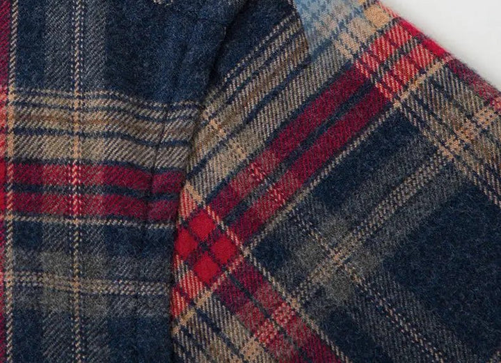Casual overhemd met lange mouwen en geruit patroon
