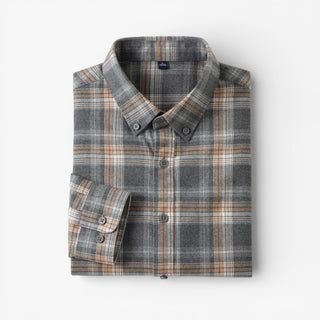 Casual overhemd met lange mouwen en geruit patroon