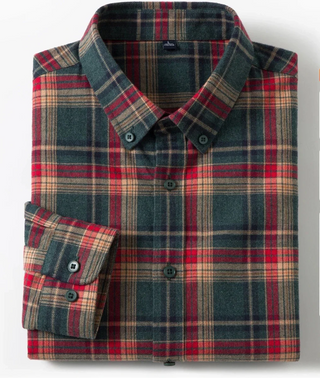 Casual overhemd met lange mouwen en geruit patroon