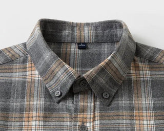 Casual overhemd met lange mouwen en geruit patroon