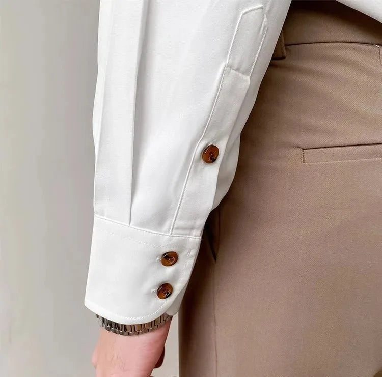 Chemise classique boutonnée polyvalente