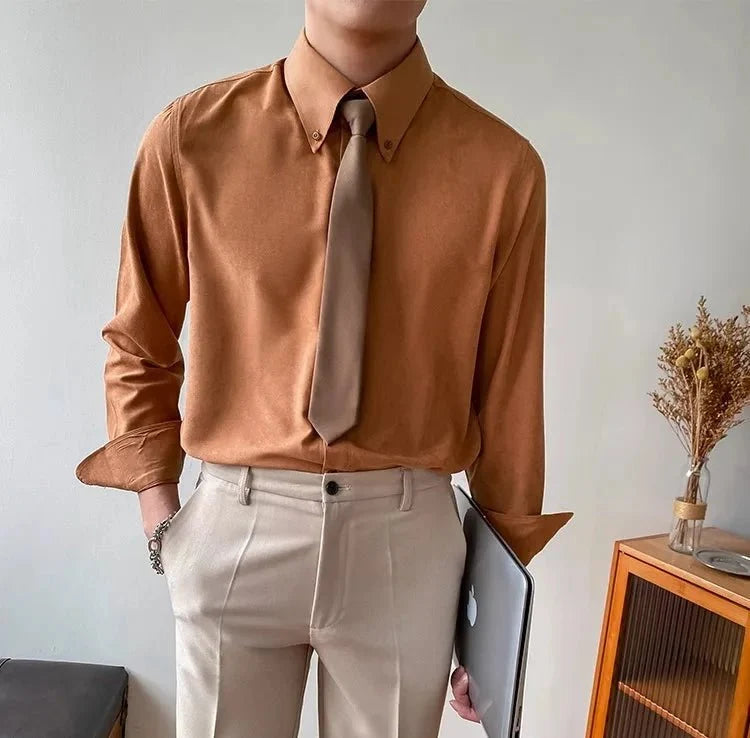 Chemise classique boutonnée polyvalente