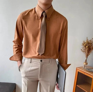 Chemise classique boutonnée polyvalente