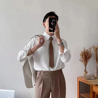 Chemise classique boutonnée polyvalente