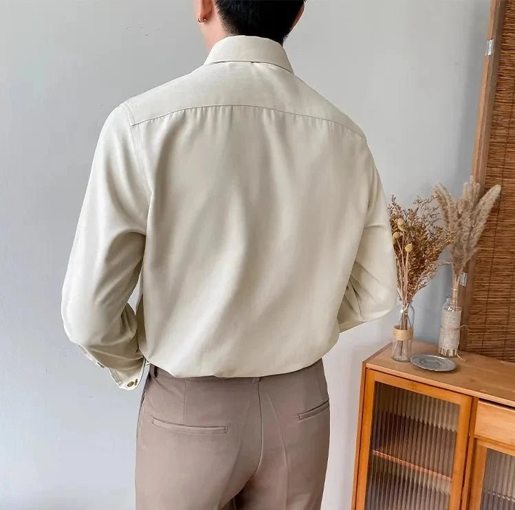 Chemise classique boutonnée polyvalente