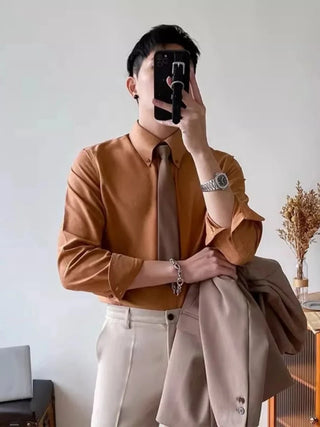 Chemise classique boutonnée polyvalente