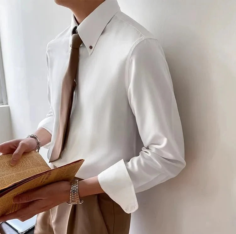 Chemise classique boutonnée polyvalente