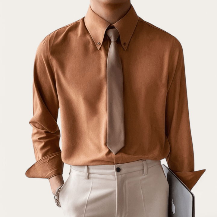 Chemise classique boutonnée polyvalente