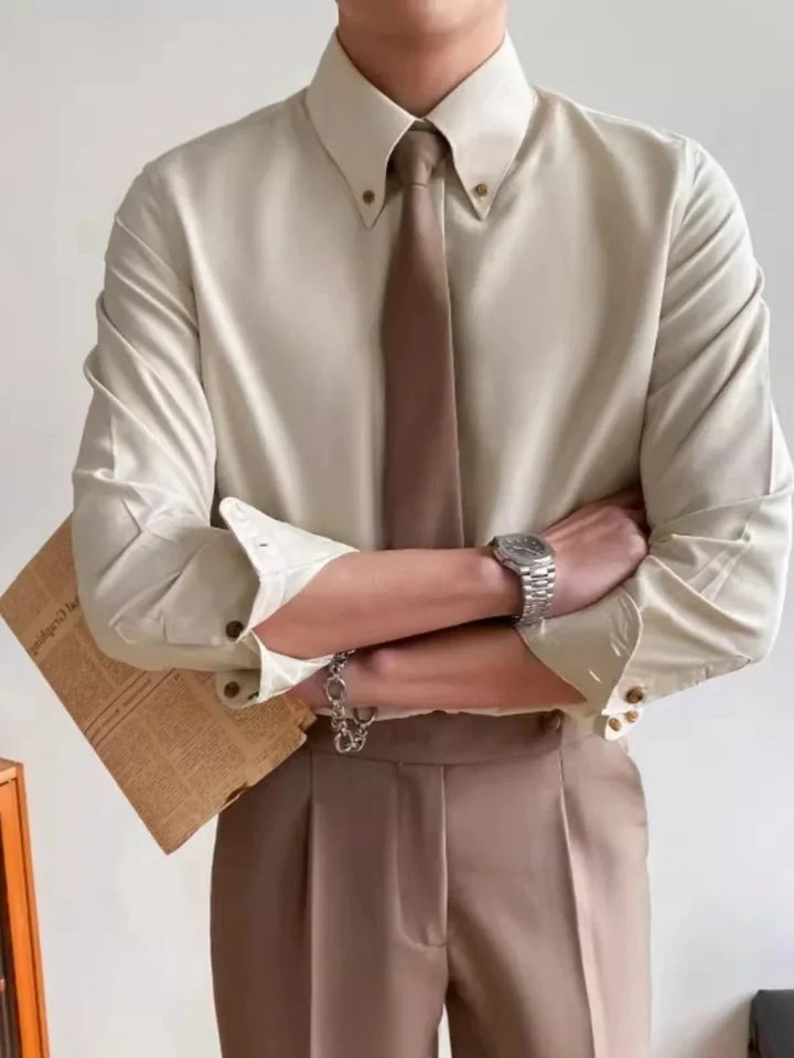 Chemise classique boutonnée polyvalente