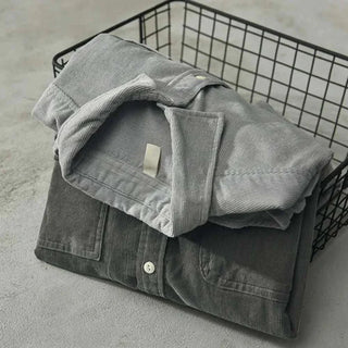 Chemise cargo en velours côtelé pour le printemps