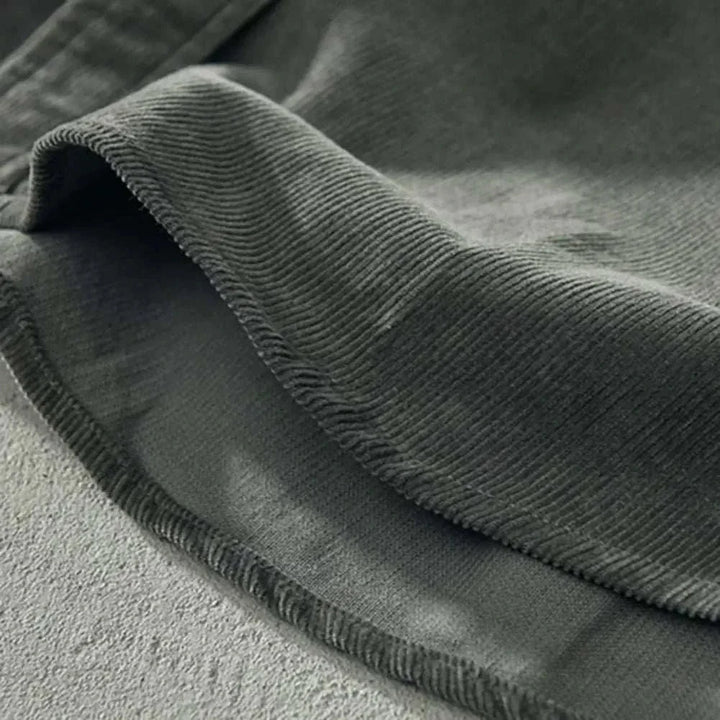 Chemise cargo en velours côtelé pour le printemps