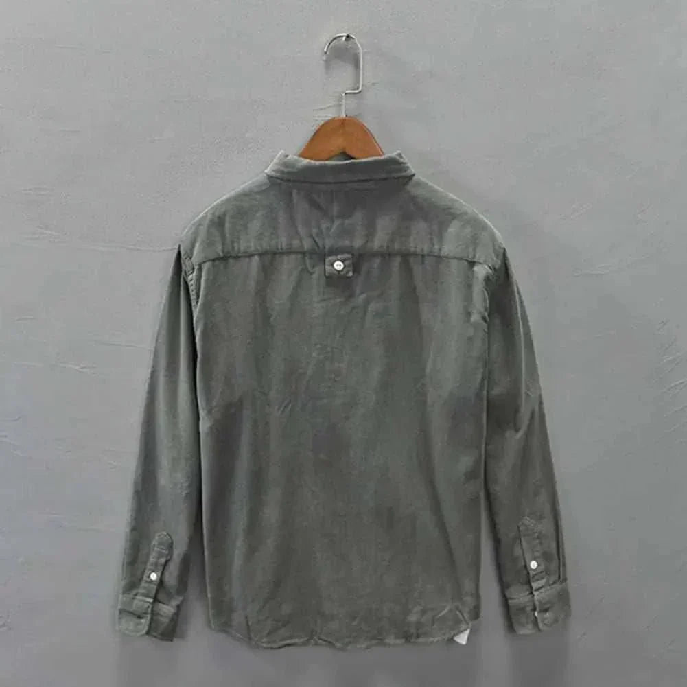 Chemise cargo en velours côtelé pour le printemps