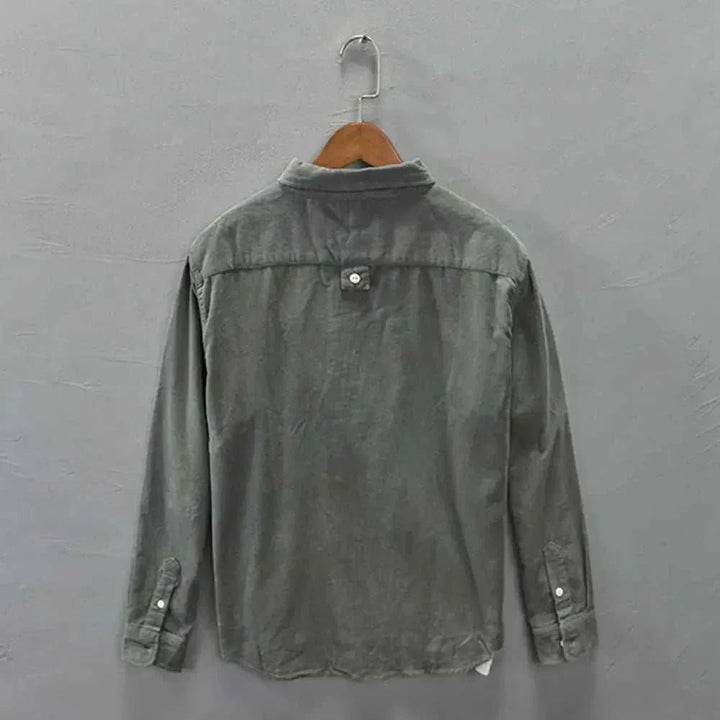 Chemise cargo en velours côtelé pour le printemps