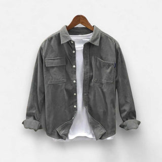 Chemise cargo en velours côtelé pour le printemps