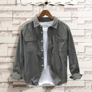 Chemise cargo en velours côtelé pour le printemps