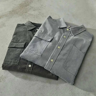 Chemise cargo en velours côtelé pour le printemps