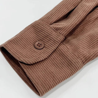Oversized corduroy overhemd
