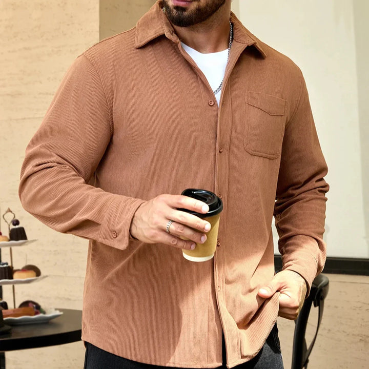 Oversized corduroy overhemd
