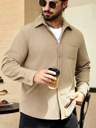Oversized corduroy overhemd