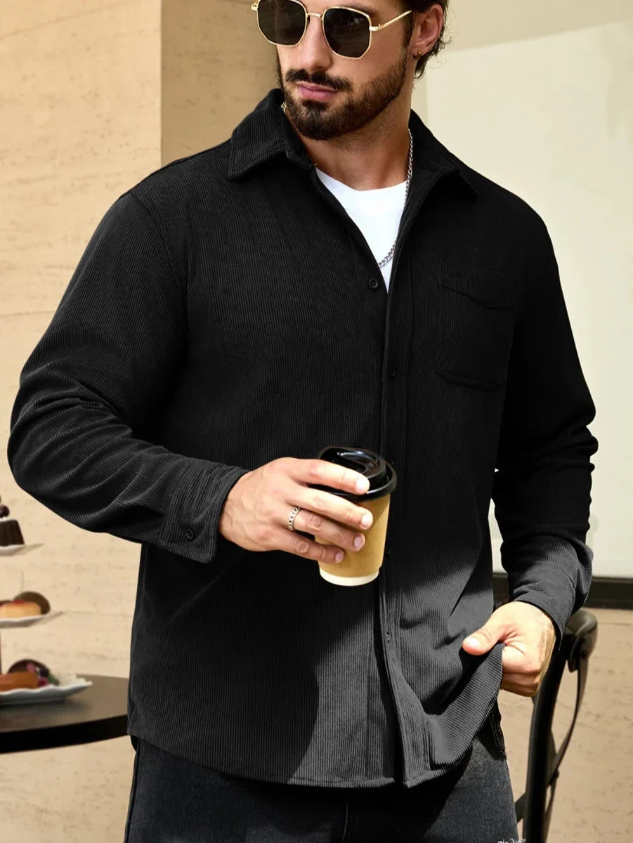 Oversized corduroy overhemd