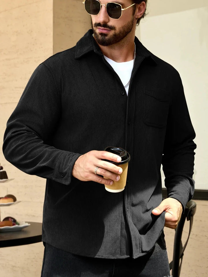 Oversized corduroy overhemd
