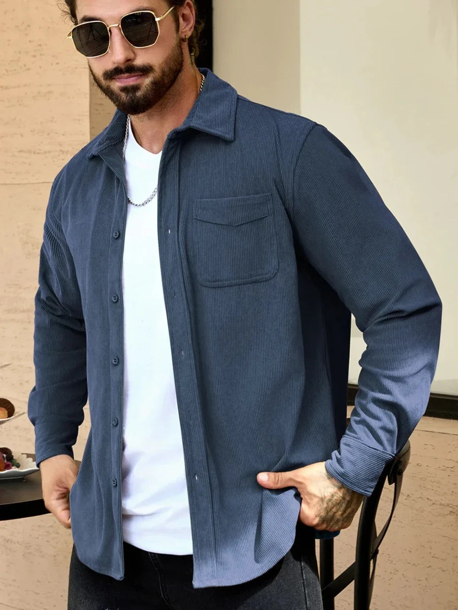 Oversized corduroy overhemd