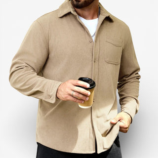 Oversized corduroy overhemd