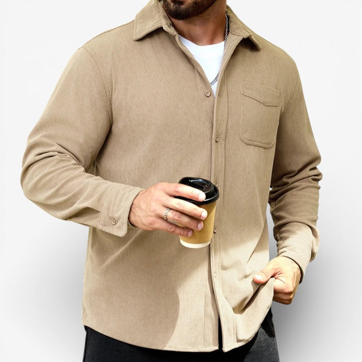 Oversized corduroy overhemd