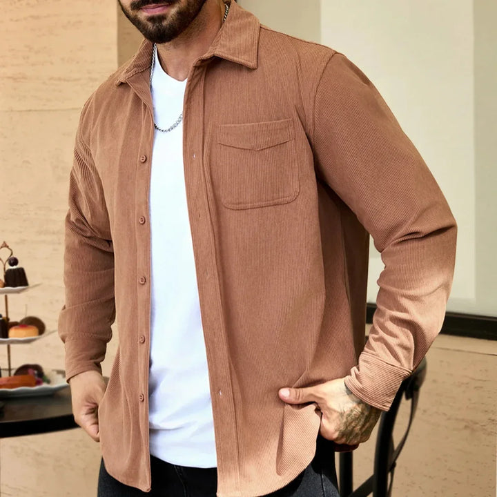 Oversized corduroy overhemd