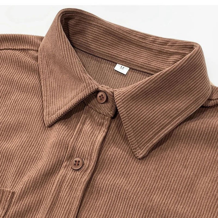 Oversized corduroy overhemd