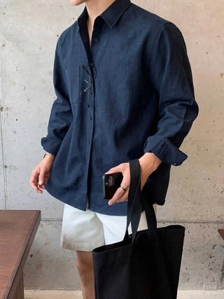 Chemise légère et décontractée en coton pour la plage