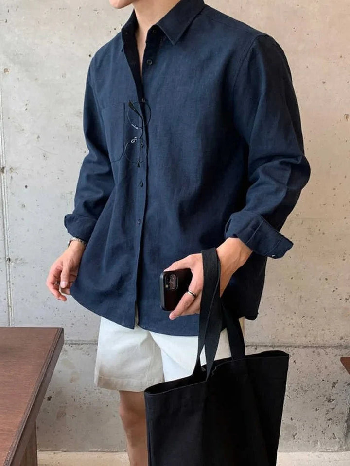 Chemise légère et décontractée en coton pour la plage