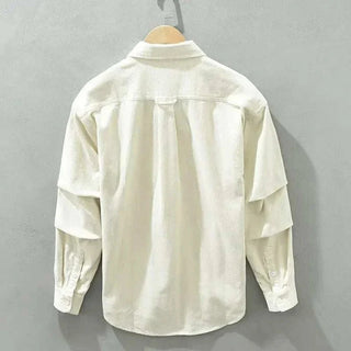 Chemise de printemps en velours côtelé de coton