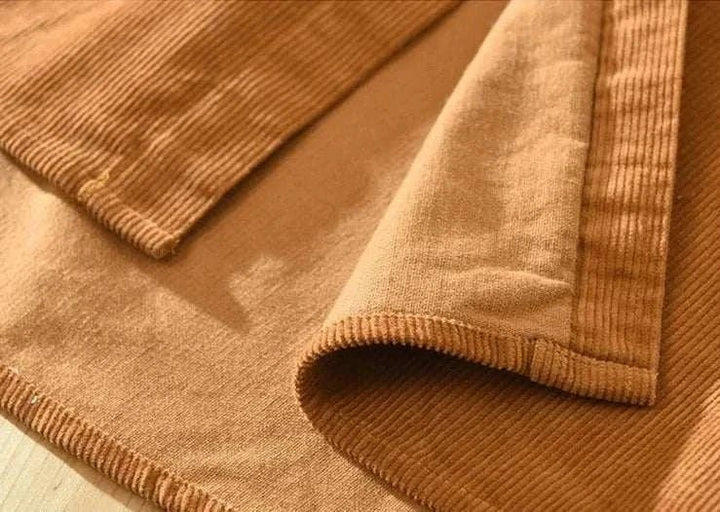 Chemise de printemps en velours côtelé de coton