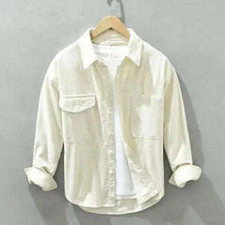 Chemise de printemps en velours côtelé de coton