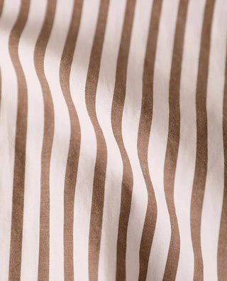 Chemise italienne rayée en coton pour le bureau
